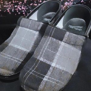 Dansko Plaid Clog (37)